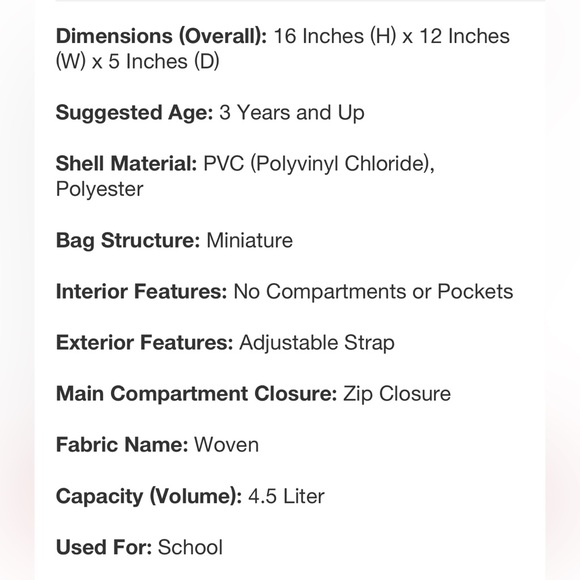 ⚡️NWT 16” Cam the Calico Cat Fuzzy Squishmallow Backpack - Picture 8 of 8